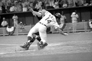 Pete Rose & Ray Fosse