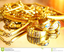 gold and jewels