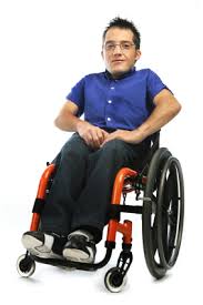 michael in a wheelchair